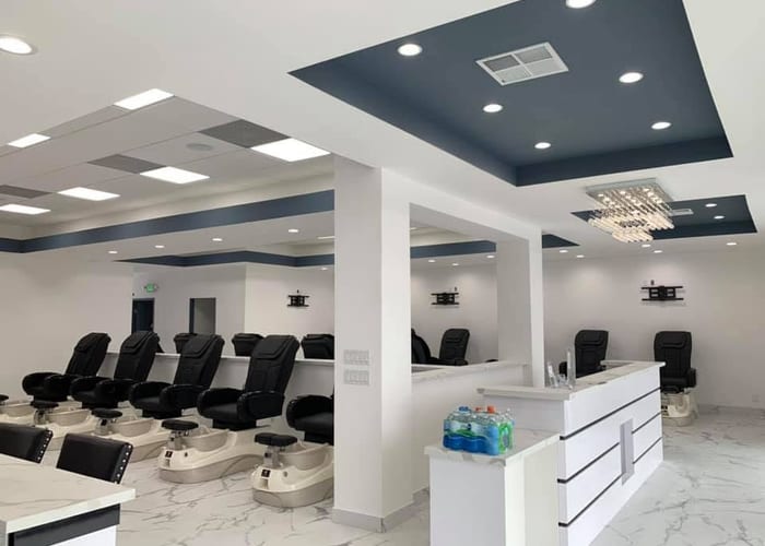 Nails salon interior view